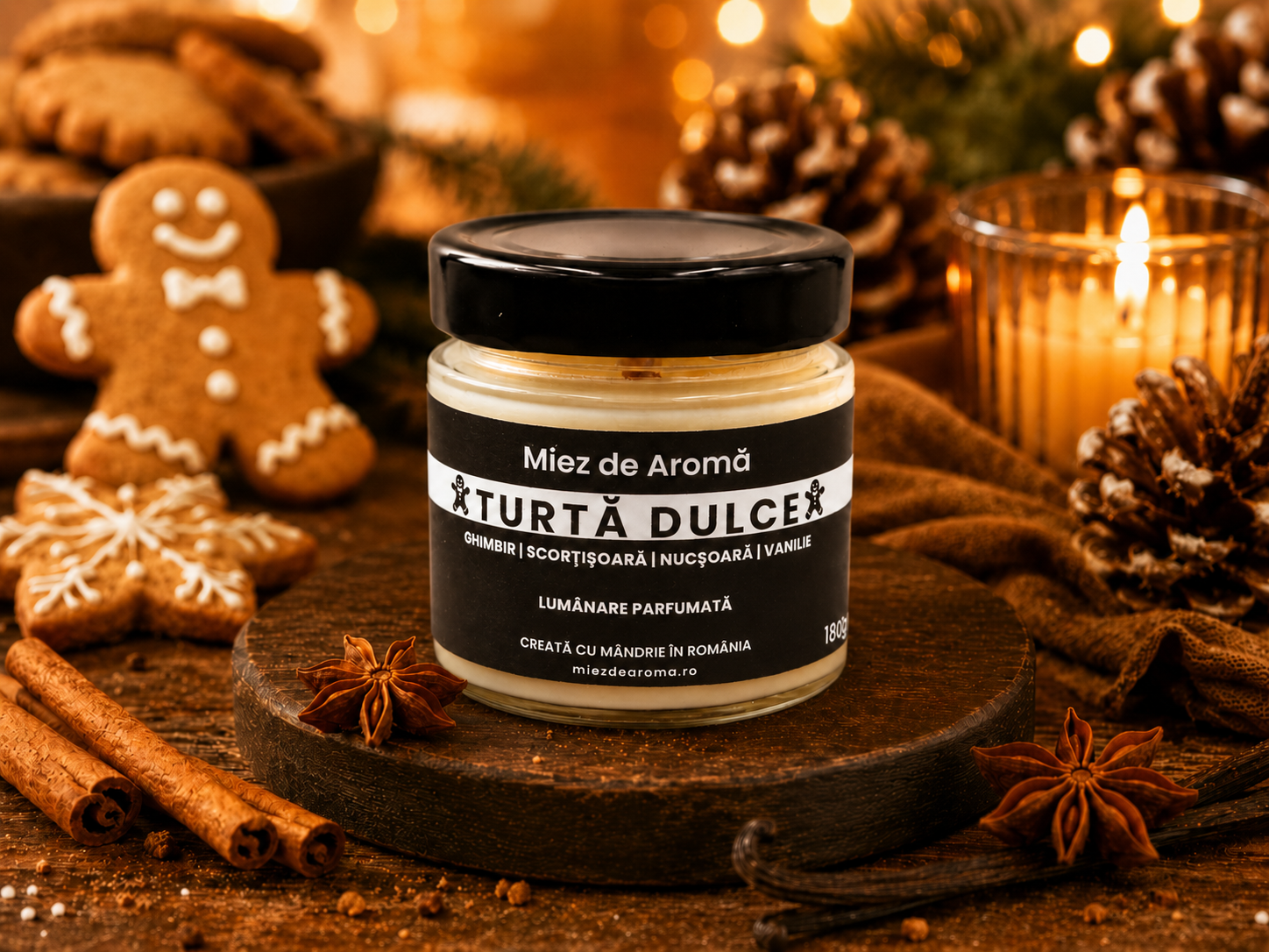 Lumânare parfumată Turtă Dulce - imagine 3